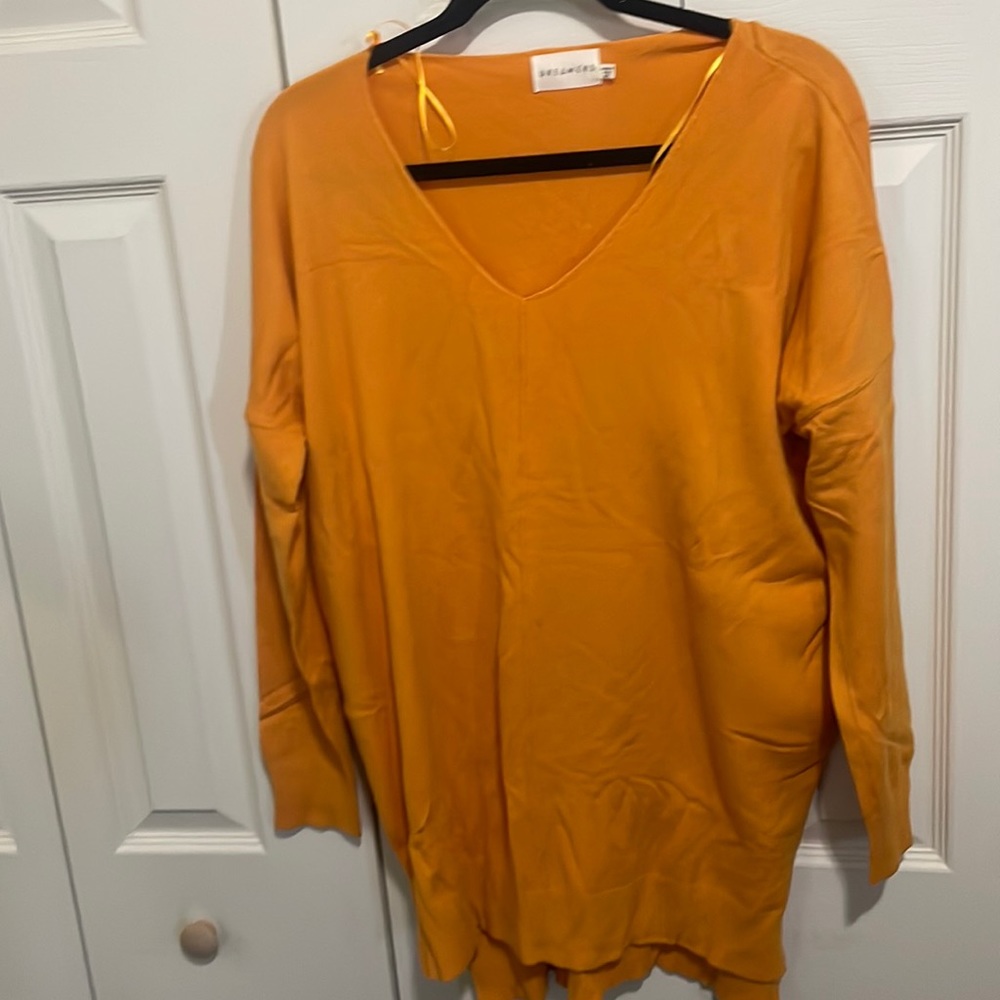 NWOT Dreamers mustard sweater
